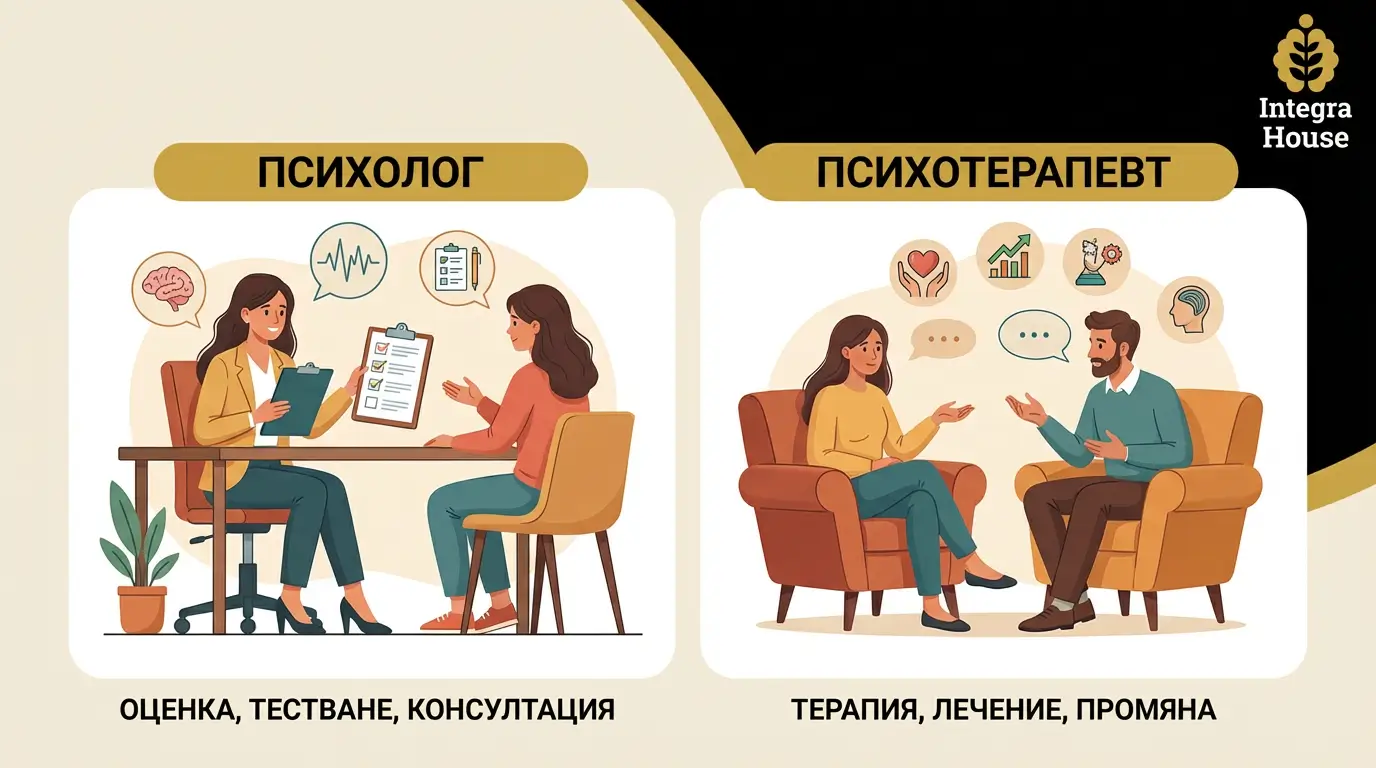Разлика между психолог, психотерапевт и психиатър